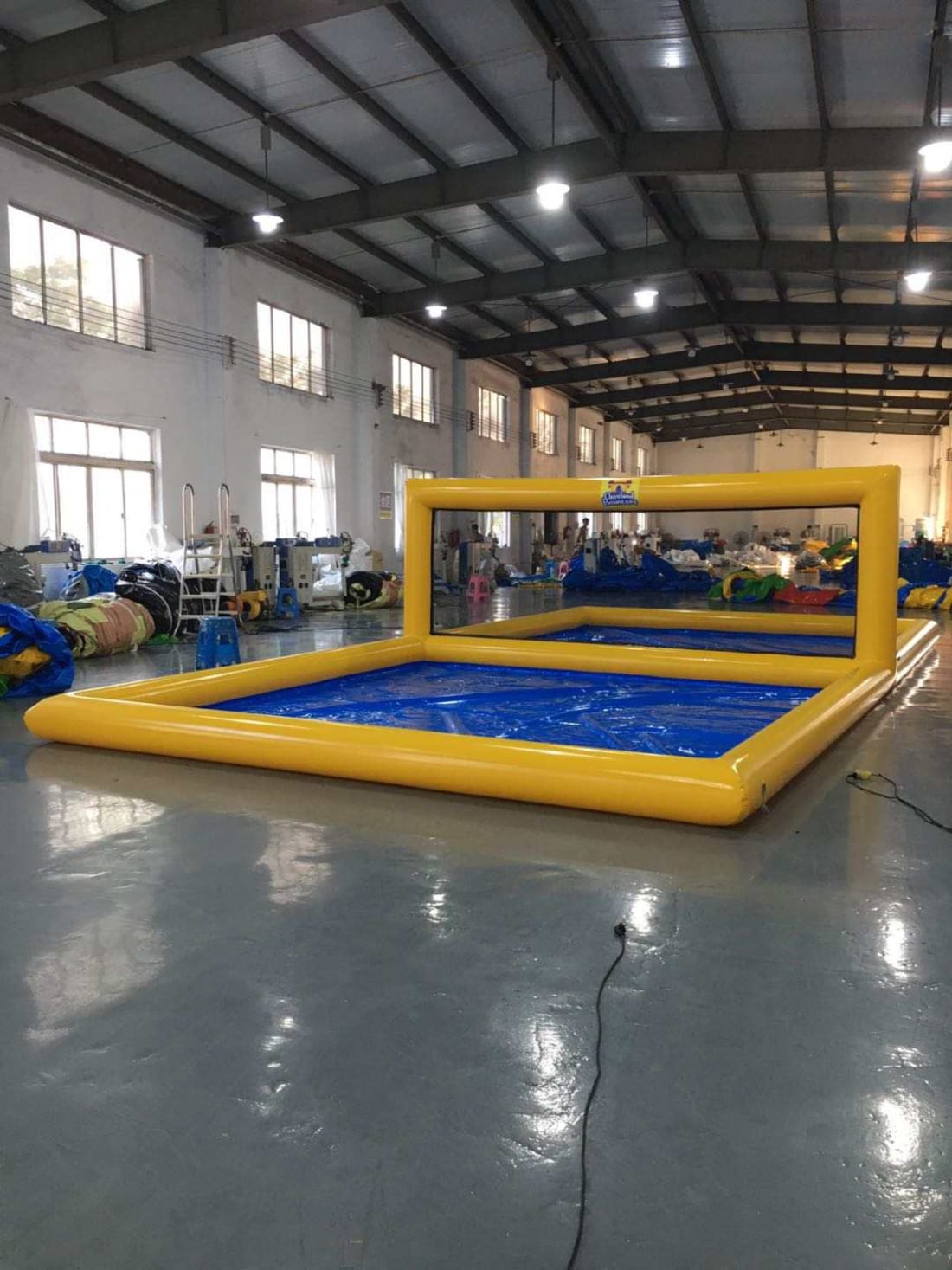 Inflatable Volleyball Court with Trampoline