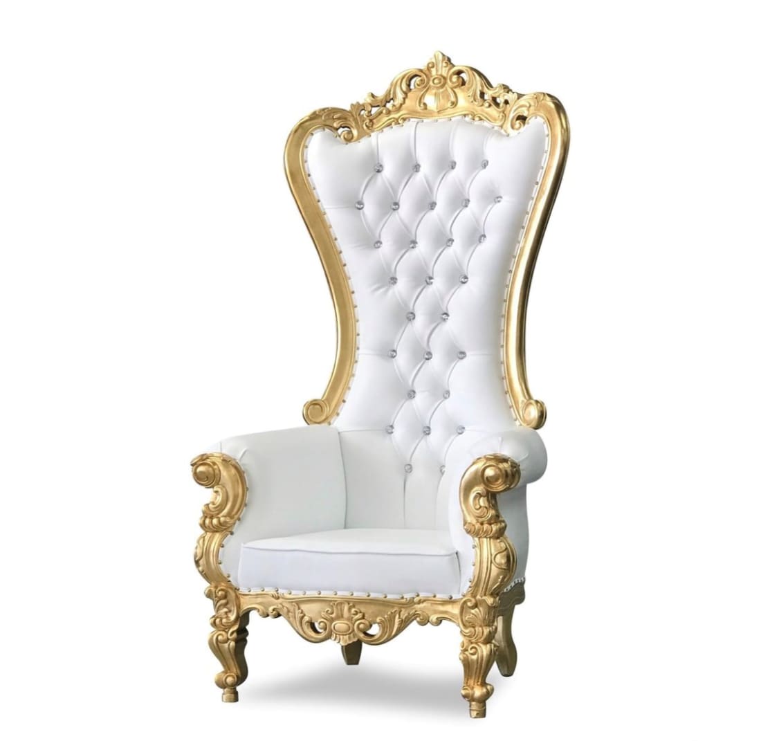 White gold online chair