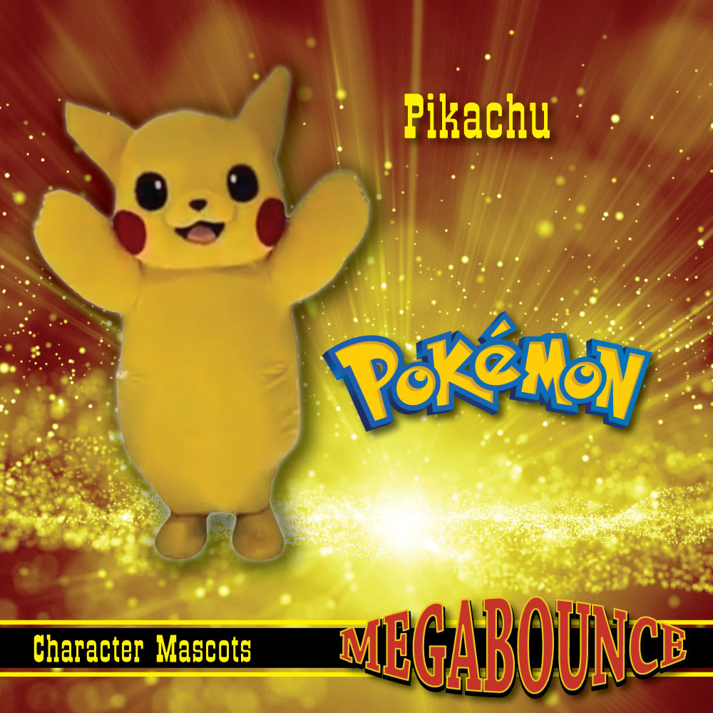 Pikachu Bouncy Castle Hire in Ross on wye Herefordshire Gloucestershire Forest of Dean Monmouthshire Megabounce