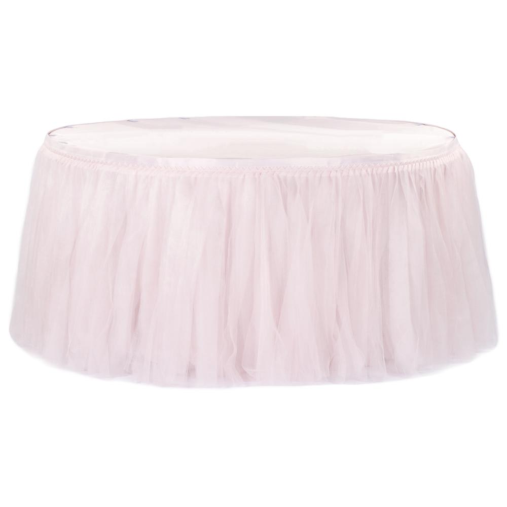 Pink tutu outlet table skirt