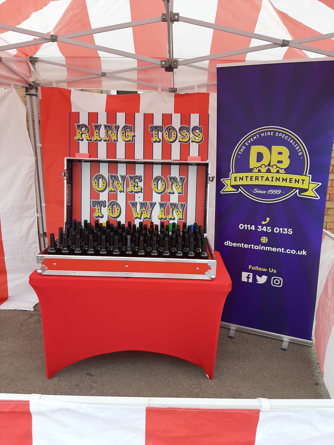 Ring Toss Fun Fair Game - Bouncy Castles, Hot Tub Hire , Rodeo Bulls,  Exhibition Game in Sheffield, Rotherham, Doncaster, All UK