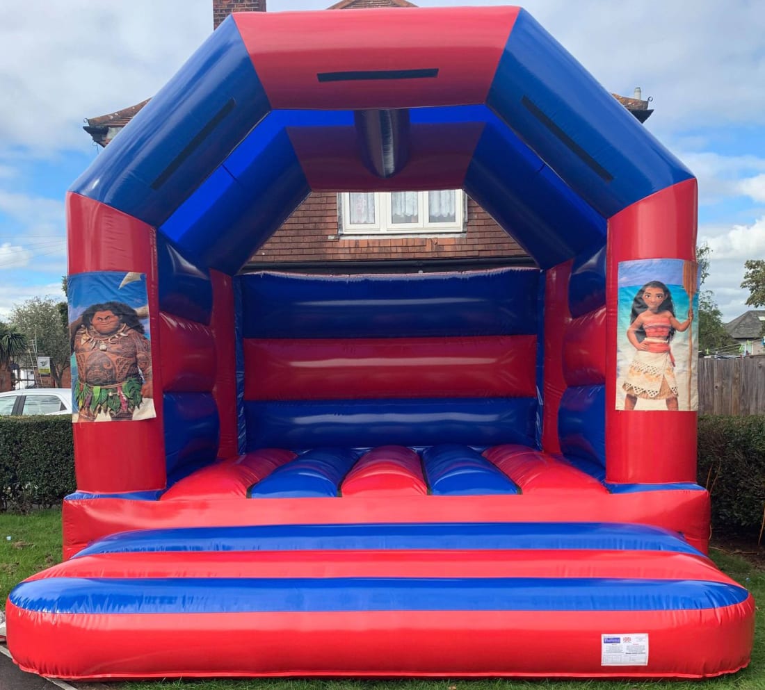 15x15 Adult Moana Bouncy Castle Hire Bouncy Castle Inflatable Slide Photobooth Soft Play Hire In Dagenham Romford Barking Rainham Ilford Chigwell Woodford Hainault Upminster