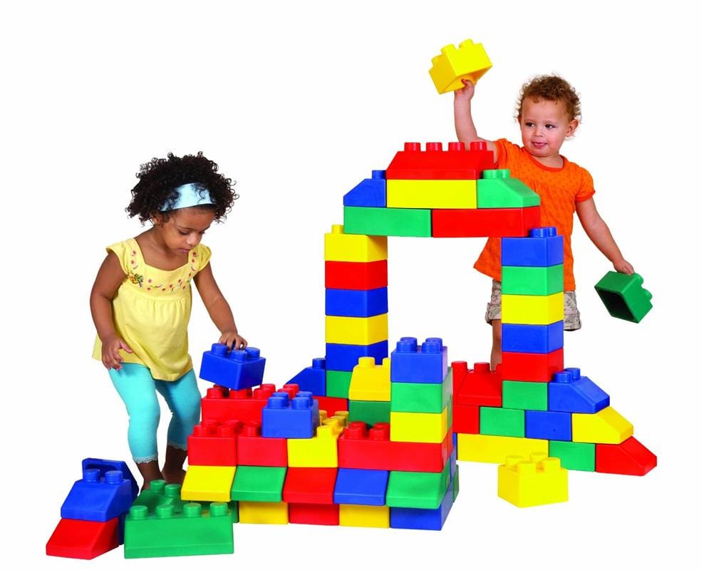 Giant Lego JV Bouncy Castle Hire Basingstoke Inflatable Slide Rental in Basingstoke Hook Tadley Fleet Farnborough Reading Hampshire JV Bouncy Castles Tel 01256 277075