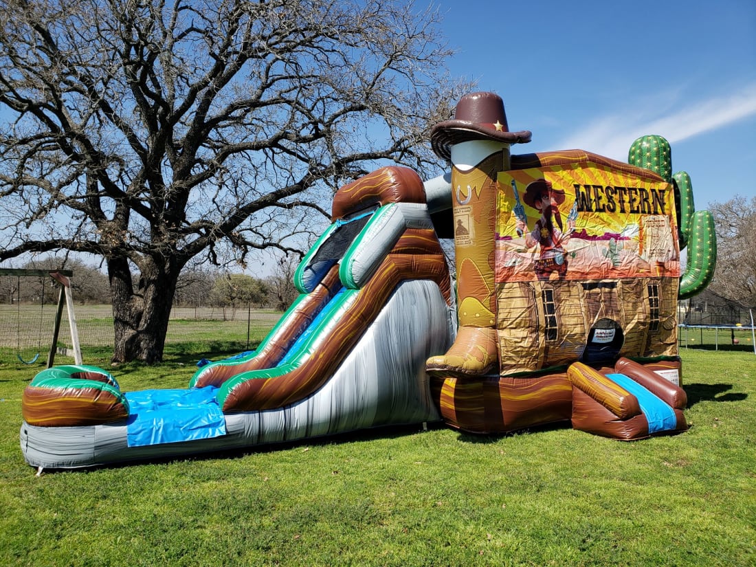 Dallas Cowboy Funhouse - Bounce House with Slide - Dallas Party Rental