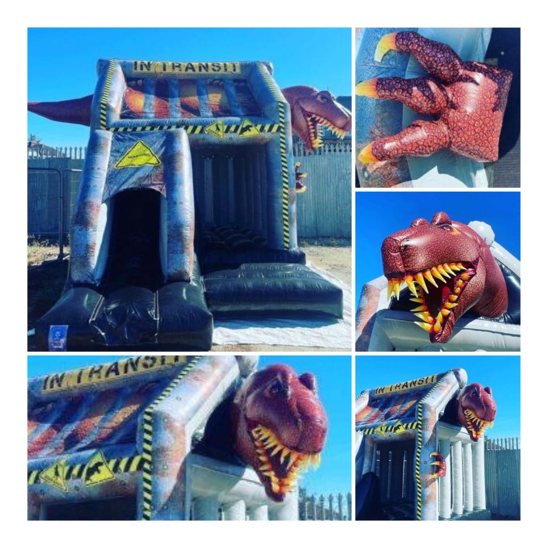 Dino Cage 3D Bounce & Slide Bouncy Castle | London & Kent