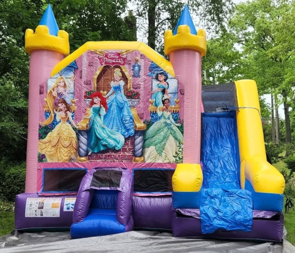 Disney Princess Castle Bounce house rental in Bergen County New Jersey NJ Outdoor Amusements