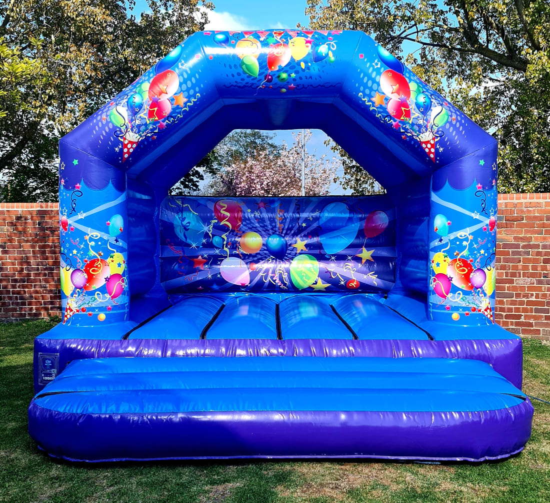 Château gonflable courbé 12x12ft Blue & Red Party - Airquee