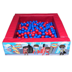 Super Hero Ball Pool Hire In Leicester Nottingham Coventry Derby And Northampton Bouncykings Co Uk