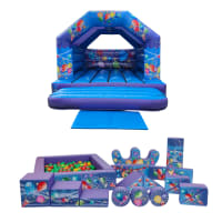 Balloon Themed Bouncy Castle & Soft Play Package