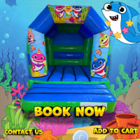 Baby shark bouncy castle 9ft x 11ft
