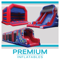 Adrenaline Package • 75ft Assault Course • Events Mega Slide • Events Bouncy Castle