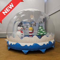 Christmas Snow Globe Bouncy Castle (16 x 19ft)