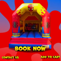 Spiderman Bouncy Castle hire 11ft x 15ft (KLC)