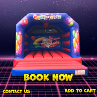 Party Time Adult Bouncy Castle Red/Blue 15x16ft hire