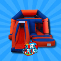 colourful castle with slide