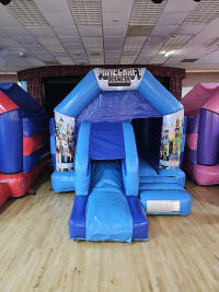 Minecraft Blue Front Slide & Bounce 12x16ft
