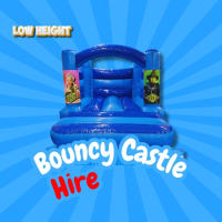 Wicked Blue Low Height Bouncy Castle