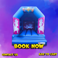 Unicorn Bouncy Castle 11ft x 15ft (MKLC) Hire