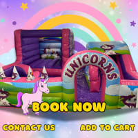 Play Park Unicorn bouncy castle