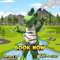 Dinosaur mascot hire 30mins