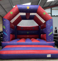 Adult Purple & Red Bouncy Castle