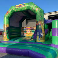 Adult/Children's Jungle Themed Bouncy Castle image