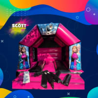Black & Pink Castle (12ft by 14ft) - Frozen Theme