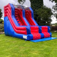Inflatable Bouncy Slide - Red & Blue