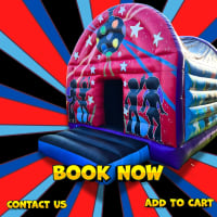 Red Disco Dome 15x17ft Hire