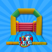 All purpose roofless bouncy castle