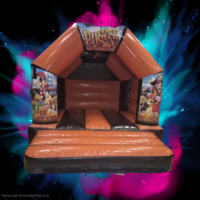 Black & Orange Castle (12ft by 14ft) - priate Theme
