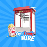 Large Popcorn Machine Hire + 100 Bags only