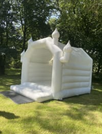 White Wedding Bouncy Castle Hire (Inc 3hr Supervision) image