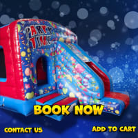 Party Time Front Bounce & Slide 12x17ft (BB) Hire