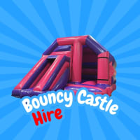 Pink Bouncy Castle with Slide