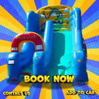 Roller Coaster Themed Garden Slide 16x22ft Hire