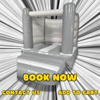 White / Grey Bouncy Castle