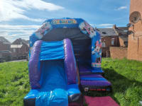 Blue And green Castle with slide (12ft x 18ft) micky house clubhouse