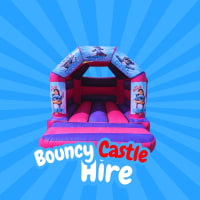 Lilo & Stitch Pink Bouncy Castle Hire Newport