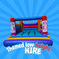 Unicorn Low Height Colourful Bouncy Castle Hire