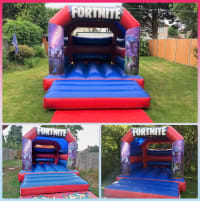 fortnite battle 3 red l blue kids bouncy castle new - fortnite bouncy castle london