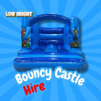 Super Mario Low Height Blue Bouncy Castle