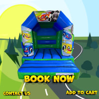 Cars Bouncy Castle 9ft x 11ft Hire