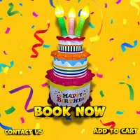 Inflatable birthday cake Hire