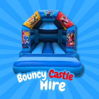 Sonic Blue Bouncy Castle
