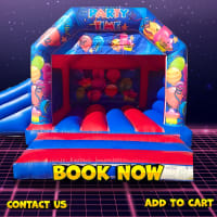 Party Time Bounce & Side Slide 15x17ft (AJ) Hire