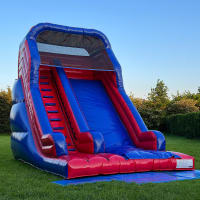 Giant Inflatable Events Mega Slide - Red & Blue
