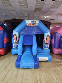 Lilo and Stitch Blue Front slide and Bounce 12ft x 16ft