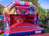 Disco Bouncy Castle 15x14ft
