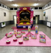 Princess Soft Play & Purple & Pink Princess Bouncy Castle